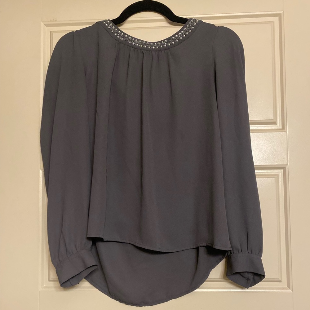 Loft Grey Blouse